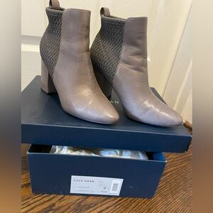 Cole Haan grey booties sz 9